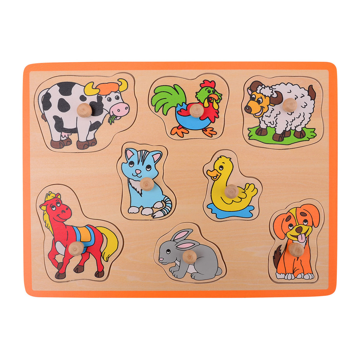 Jouéco Wooden Nick Puzzle Farm Animals