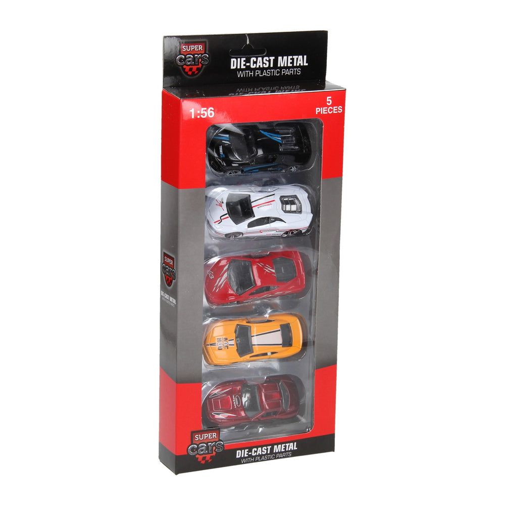 Johntoy super cars die-cast car, 5 pcs.
