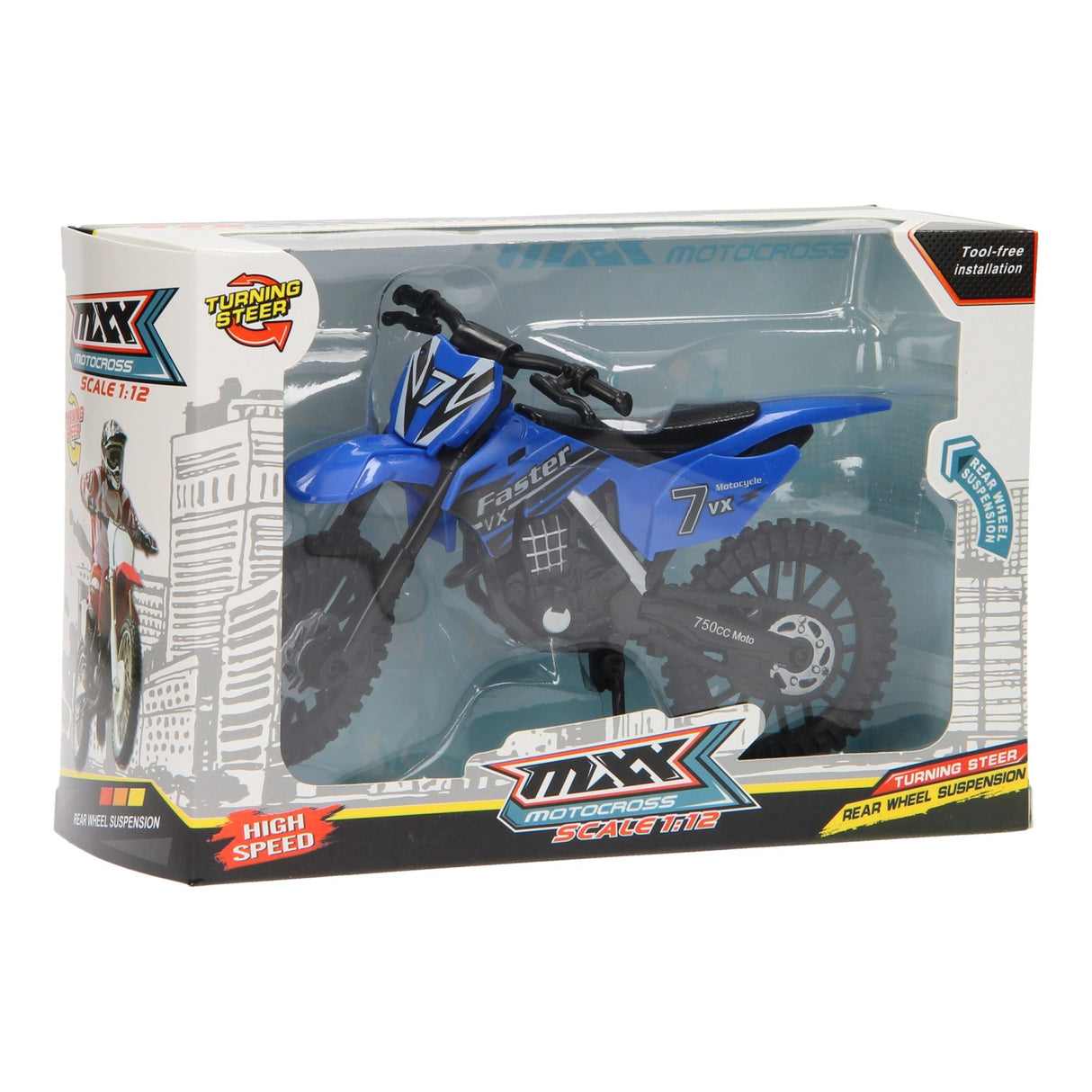 Moottoripyörä takapyörän jousituksella