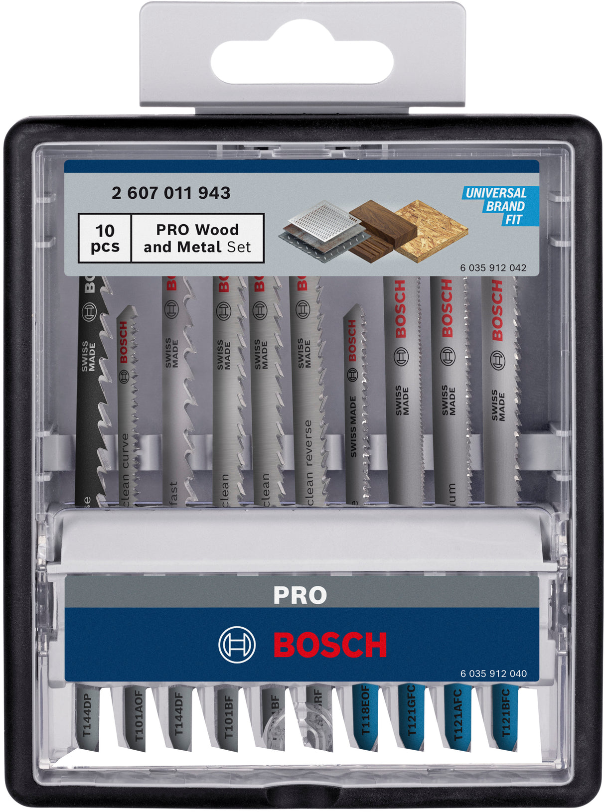 Bosch accessoires pro wood and metal set | 100 mm | 10 stuks - 2607011943