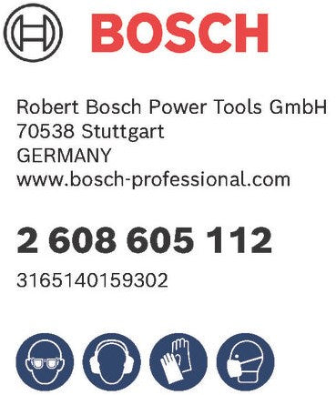 Bosch tillbehör excentrisk ø125mm c430 expert för trä+färg 8 set - 2608605112