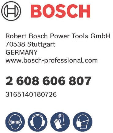 Gabhálais Bosch 1 rolla 93x5m c410, caighdeánach le haghaidh adhmaid+péint, 240 - 2608606807