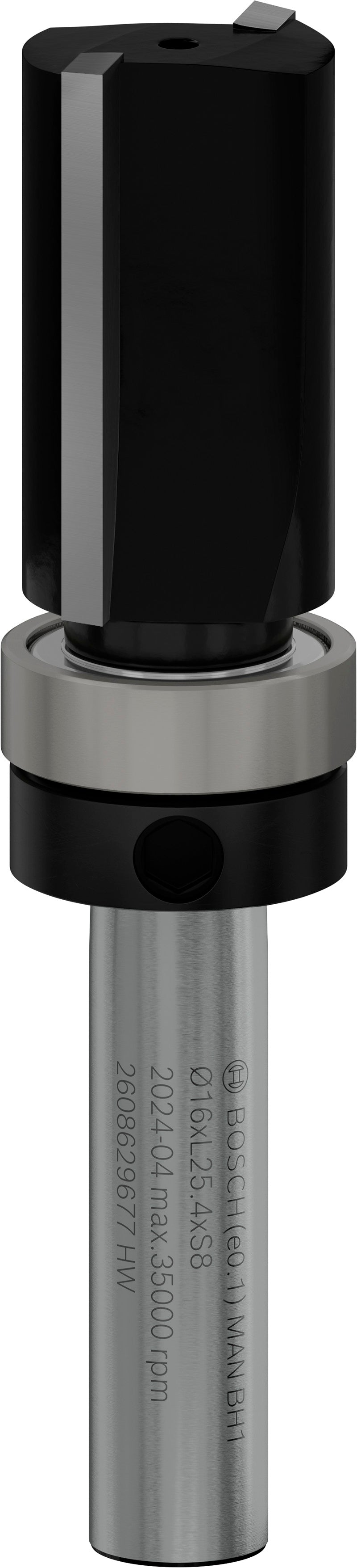 Bosch accessoires pro kopieerfrees met kogellager boven | ø 16 x l 25,4 | schacht 8 mm - 2608629677