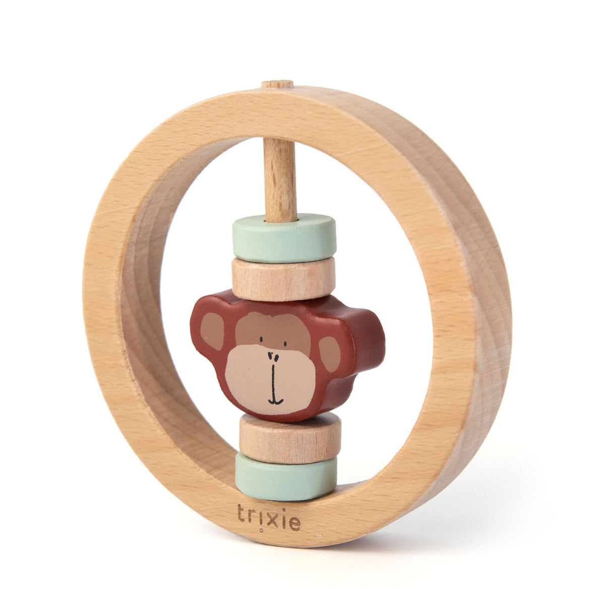 Trixie Wooden Rattle Round Mr. Monkey