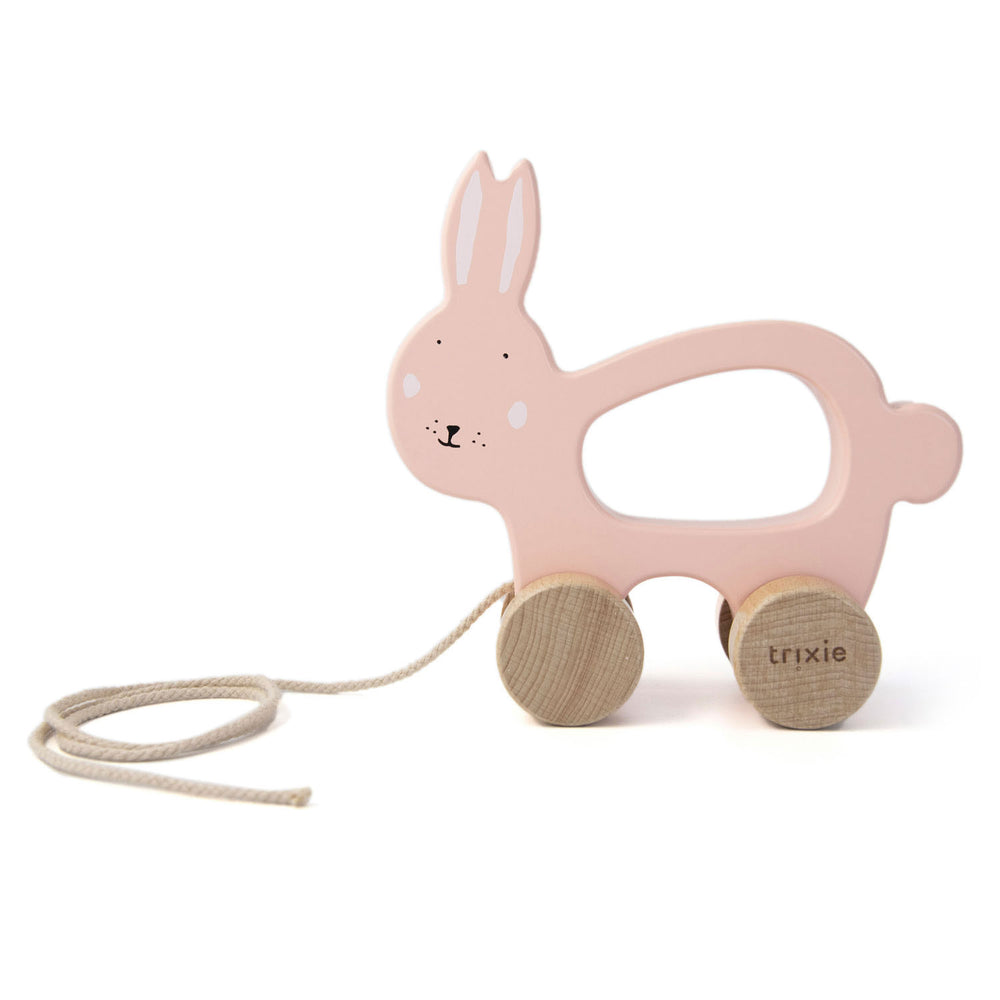 Trixie Wooden Pull-along Figure Mrs. Rabbit