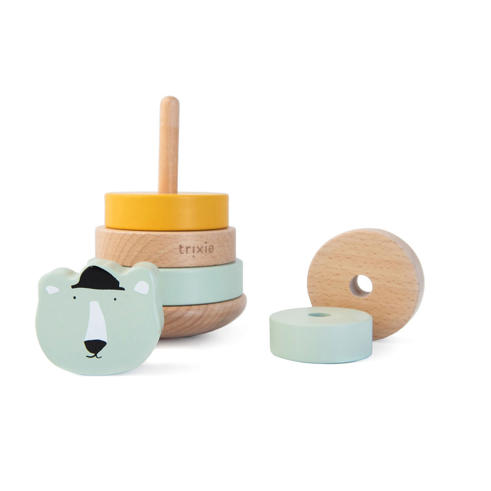 Trixie Wooden Stacking Toy Mr. Bear, 7pcs.