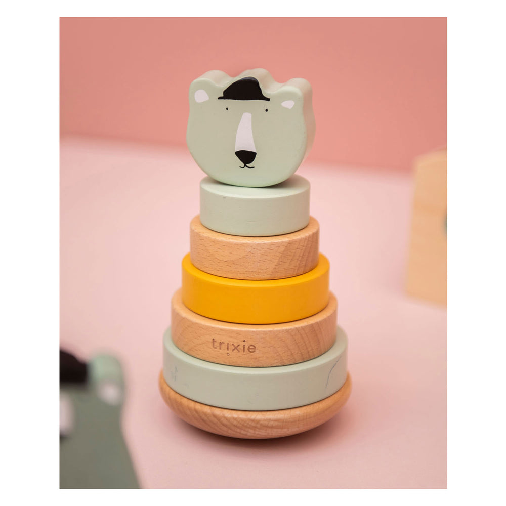 Trixie Wooden Stacking Toy Mr. Bear, 7pcs.