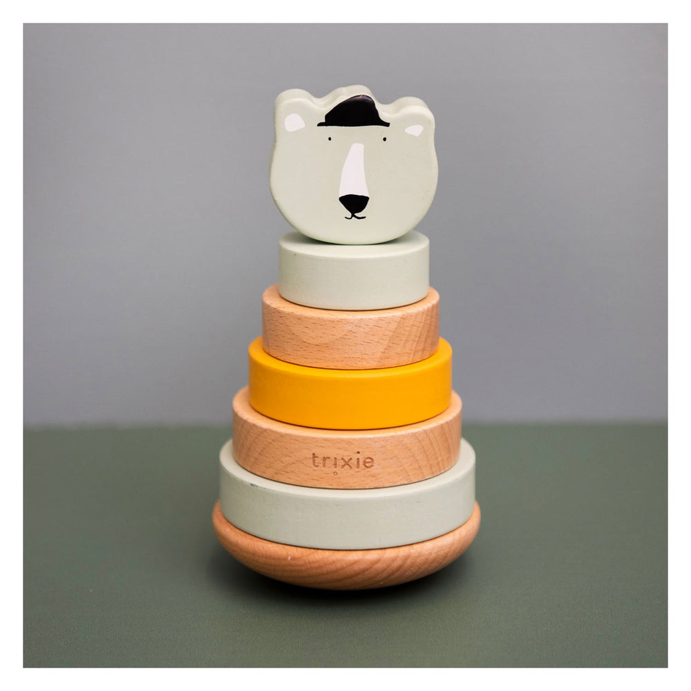 Trixie Wooden Stacking Toy Mr. Bear, 7pcs.