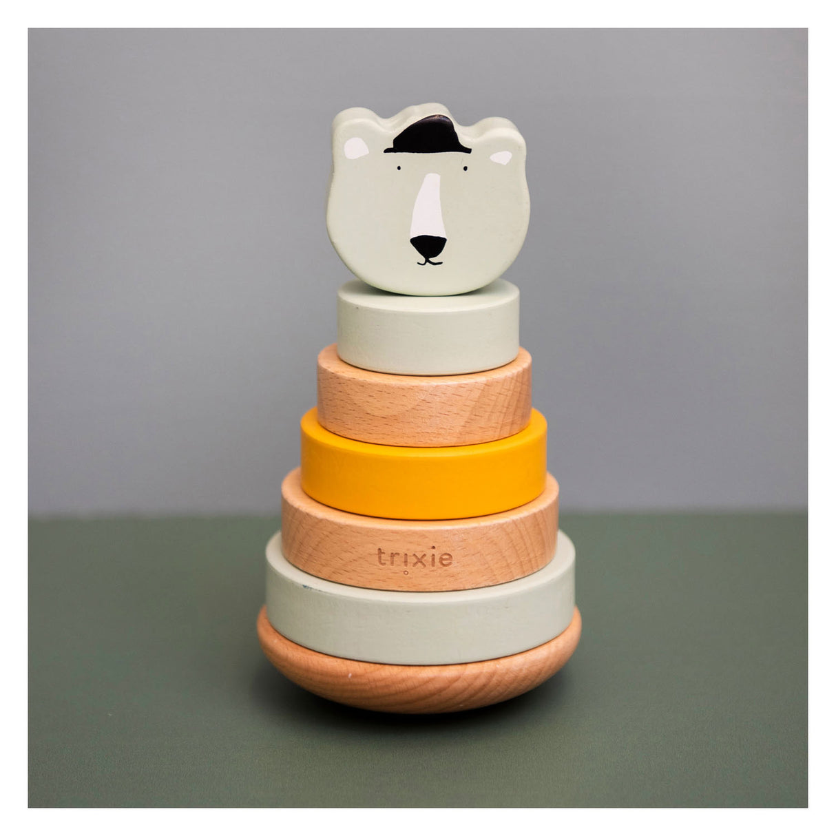 Trixie Wooden Stacking Toy Mr. Bear, 7pcs.