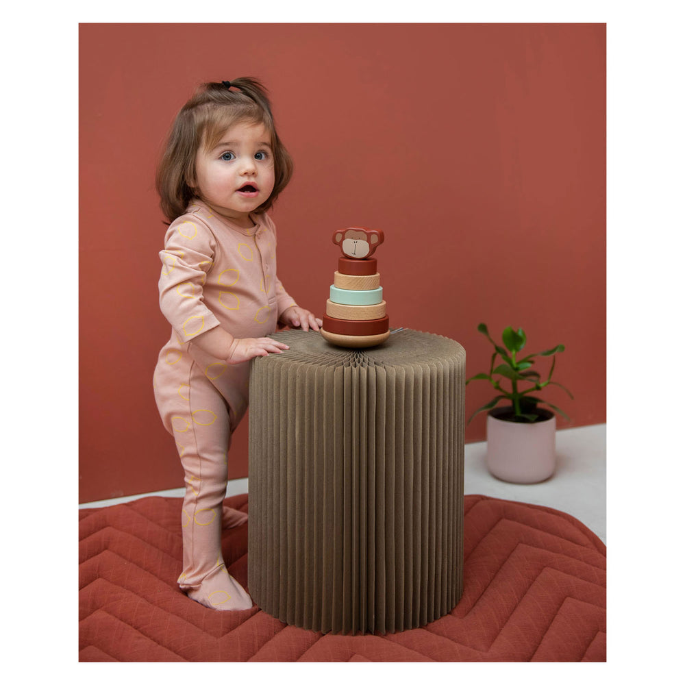 Trixie Wooden Stacking Toy Mr. Monkey, 7-piece.