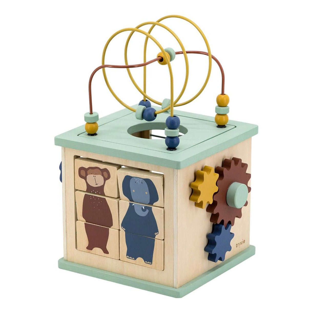 Trixie Wooden 5in1 Activity Cube Animals