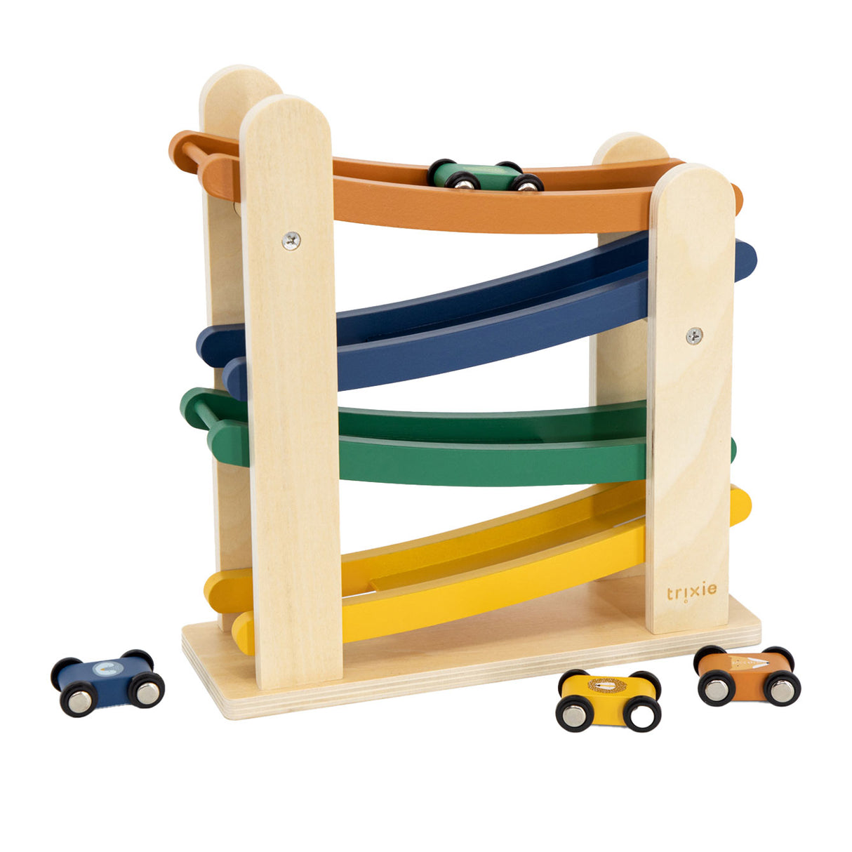 Trixie Wooden Race Track with 4 Cars