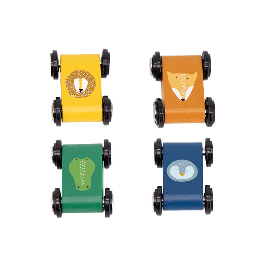 Trixie Wooden Race Track with 4 Cars