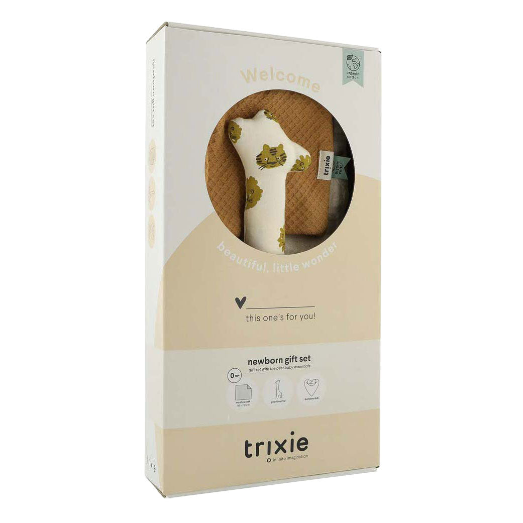 Trixie caja regalo recién nacido m - leopardo de la suerte