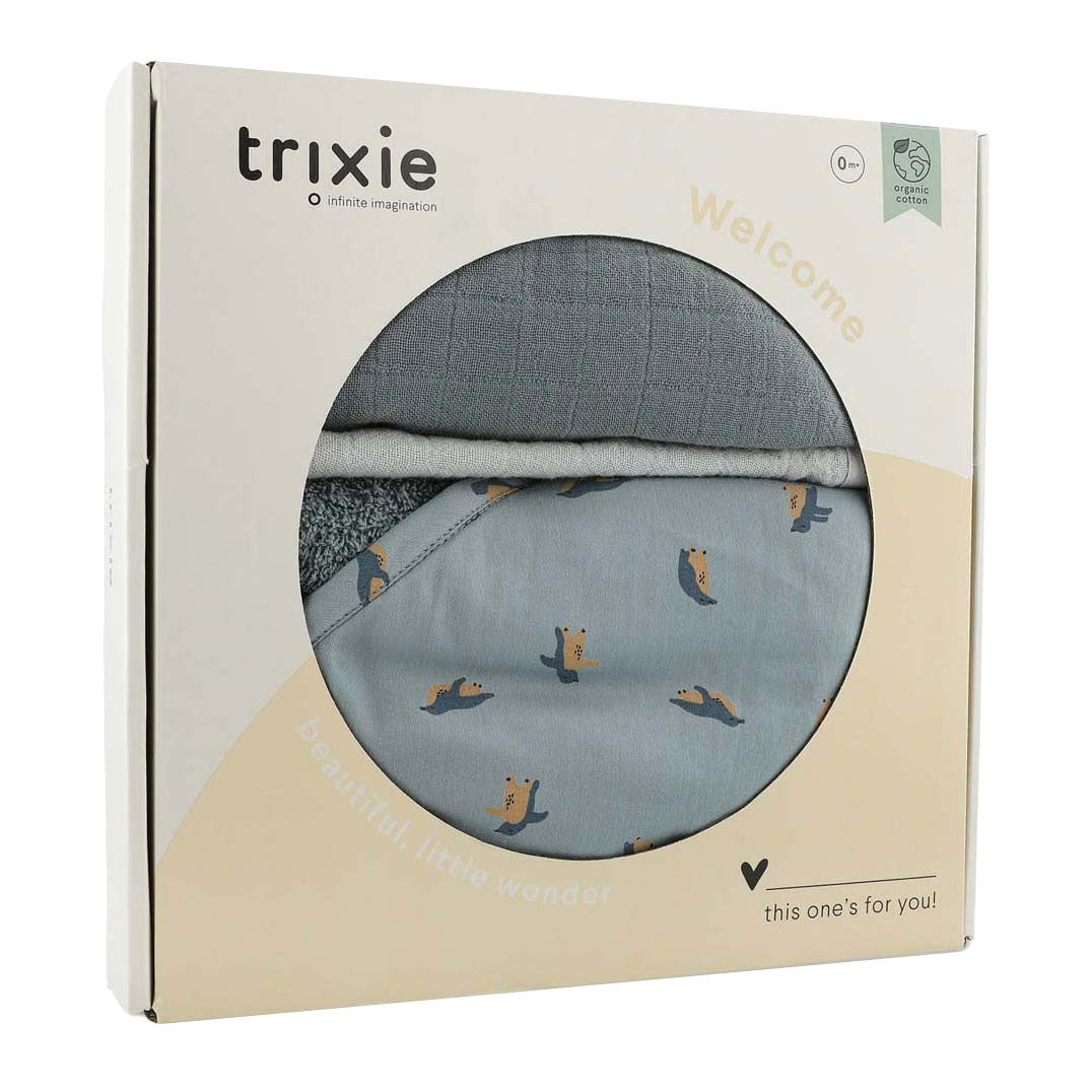 Trixie newborn gift box l - peppy penguins