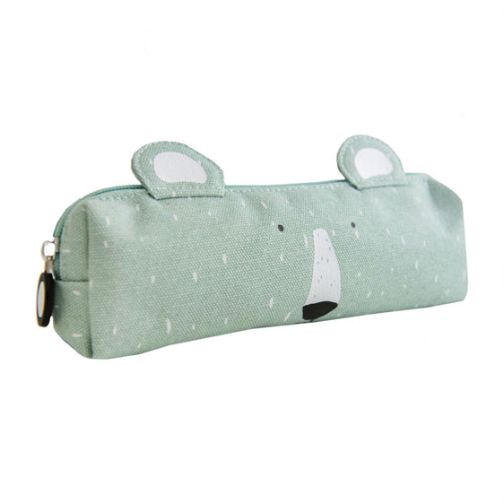 Trixie long pencil case - mr. polar bear