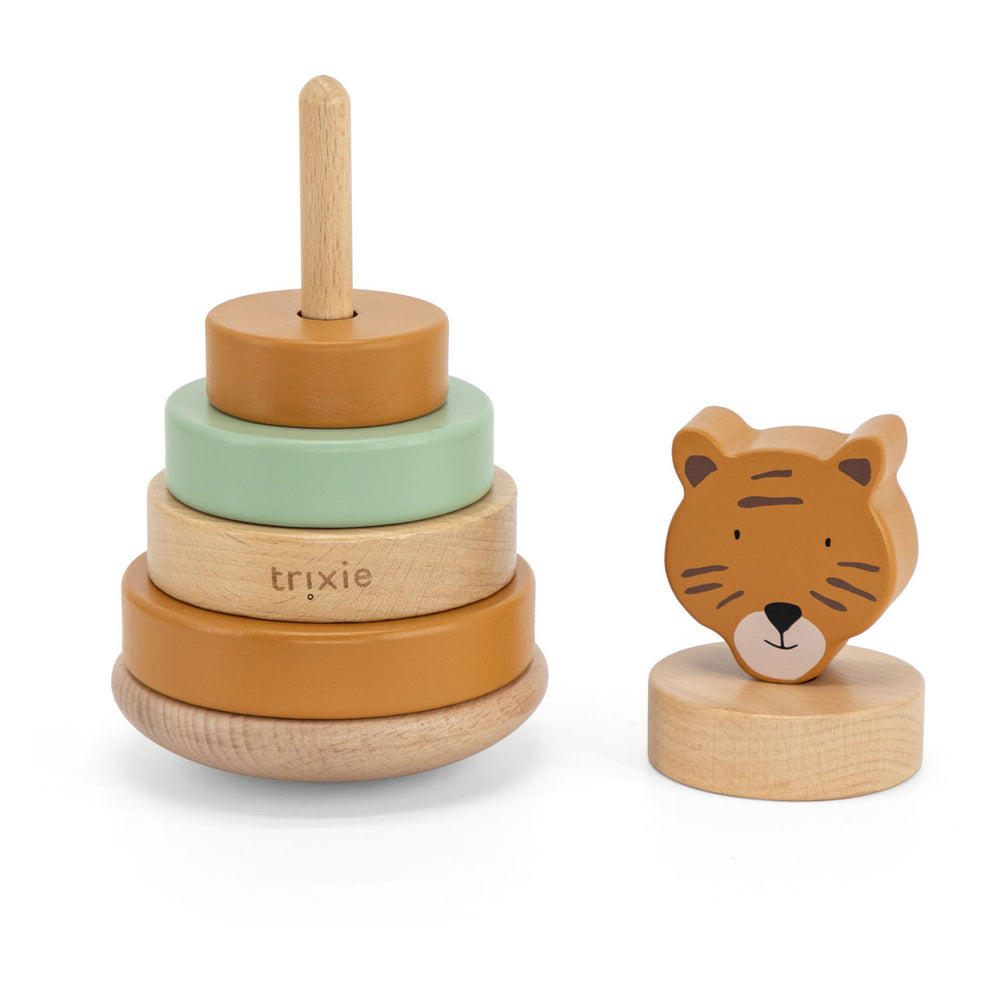 Trixie wooden stacking tower - Mr. Tiger