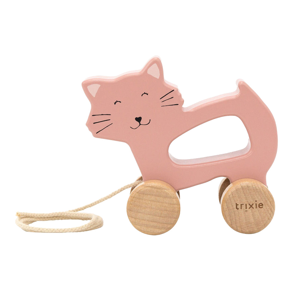 Trixie wooden pull-along figure - Mrs. Cat