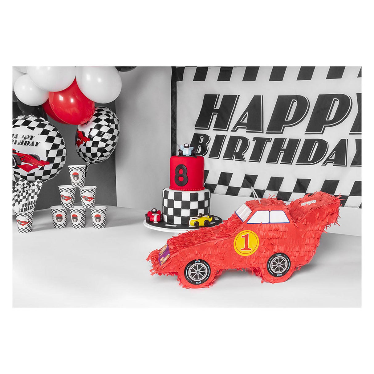Pinata Race Car Red
