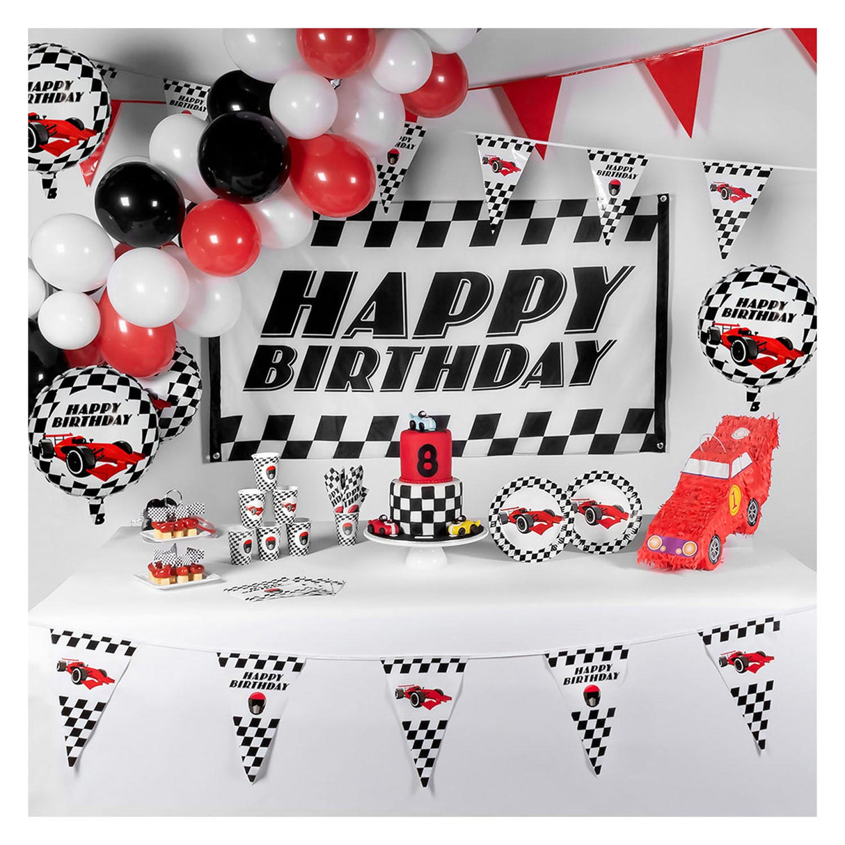 Linia flagi wyścigowej, 6mtr.