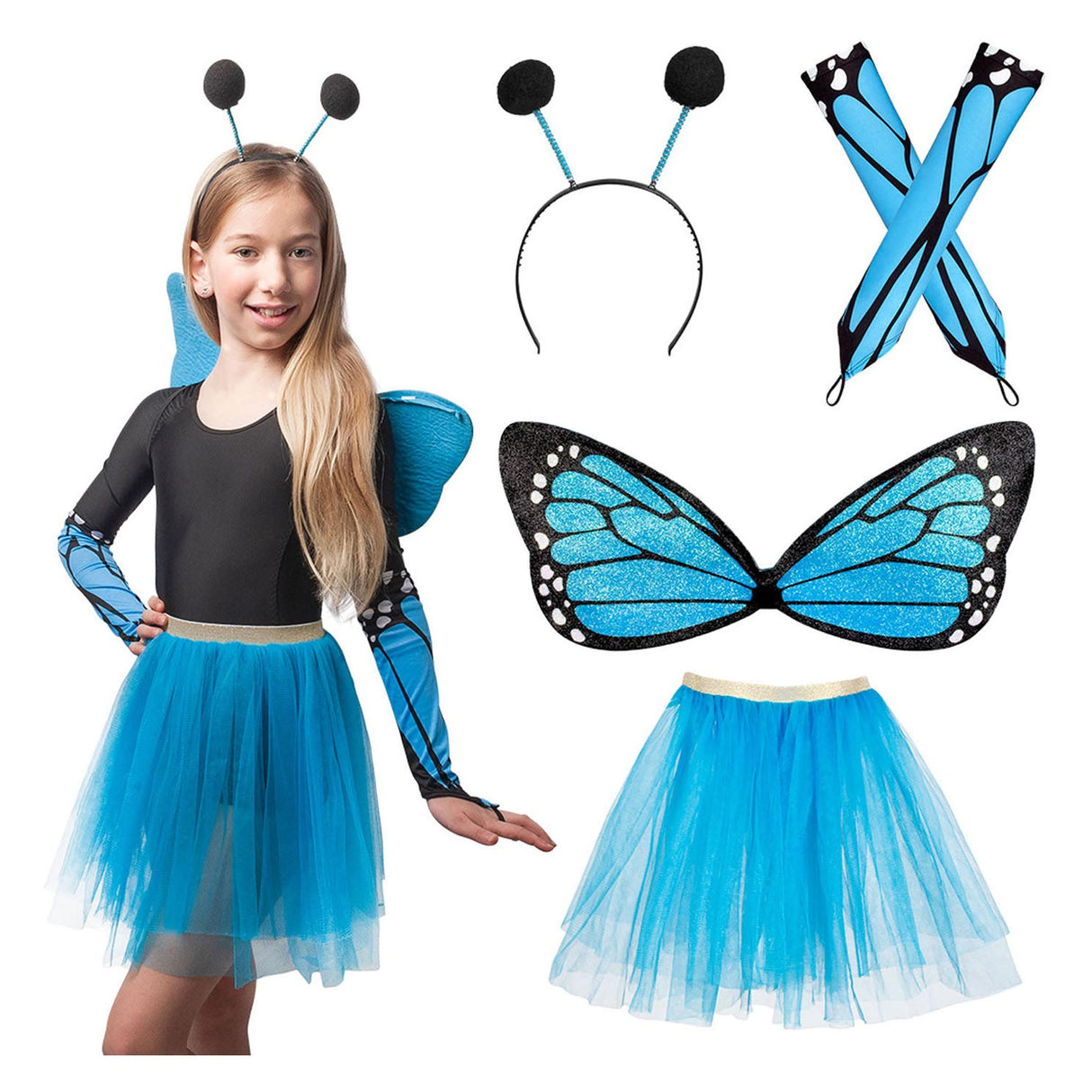 Boland pukeutumissetti Butterfly Blue