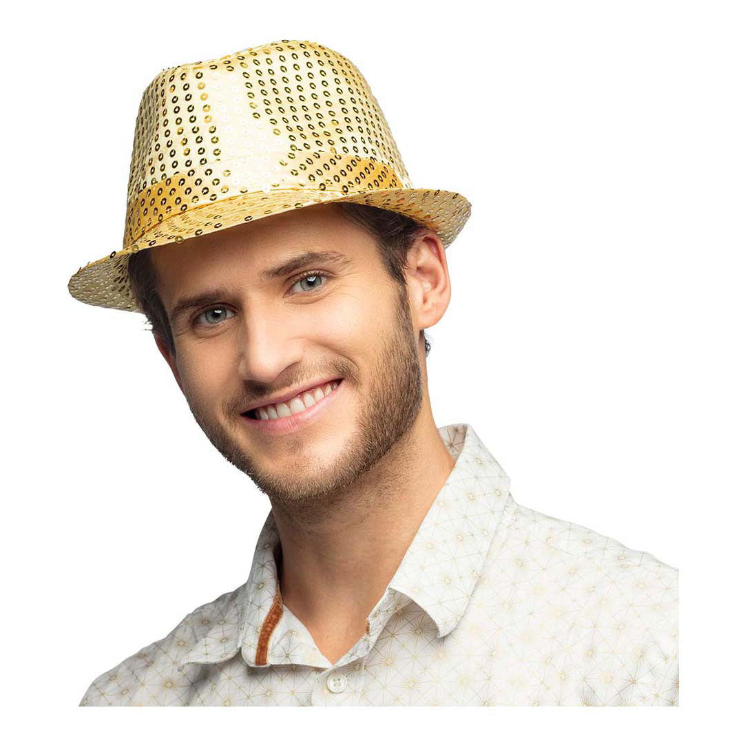 Boland hat pop star sequins gold