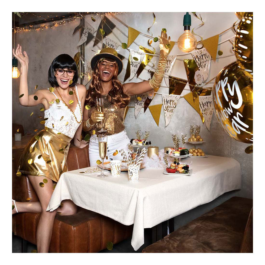 Gorro Boland dorado brillante