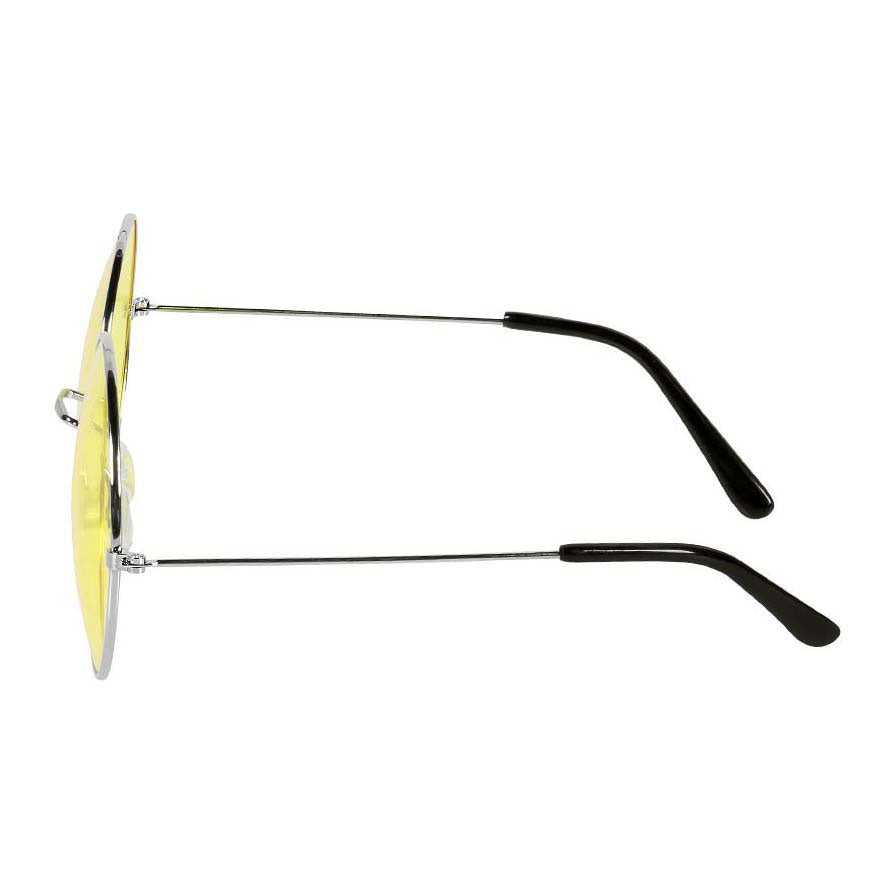 Boland party glasses hippie xl yellow