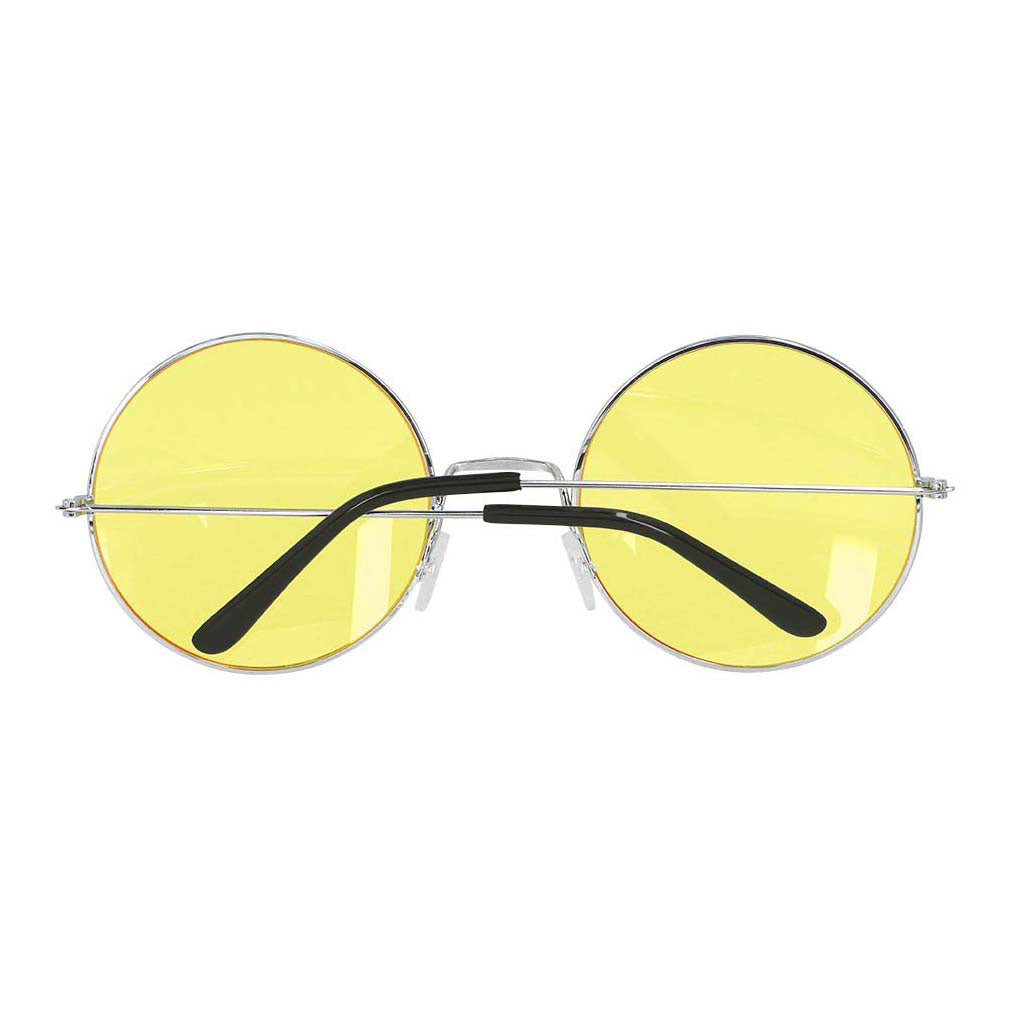 Boland party glasses hippie xl yellow