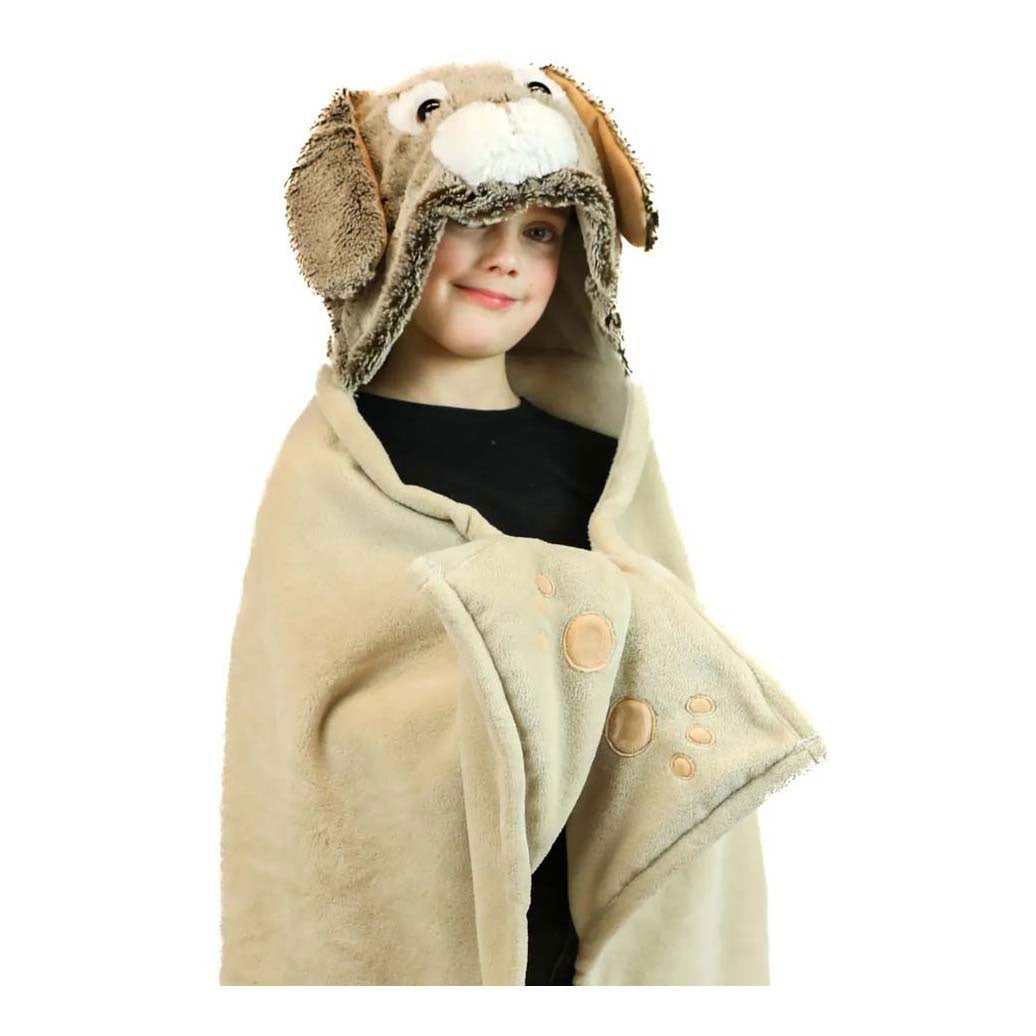 Noxxiez hooded rabbit cuddle blanket, 130x100cm