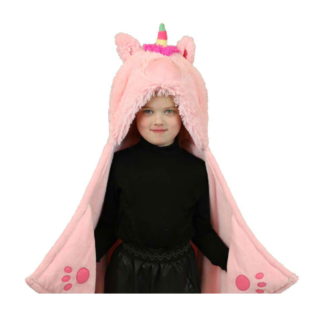 Noxxiez unicorn hooded cuddle blanket, 130x100cm