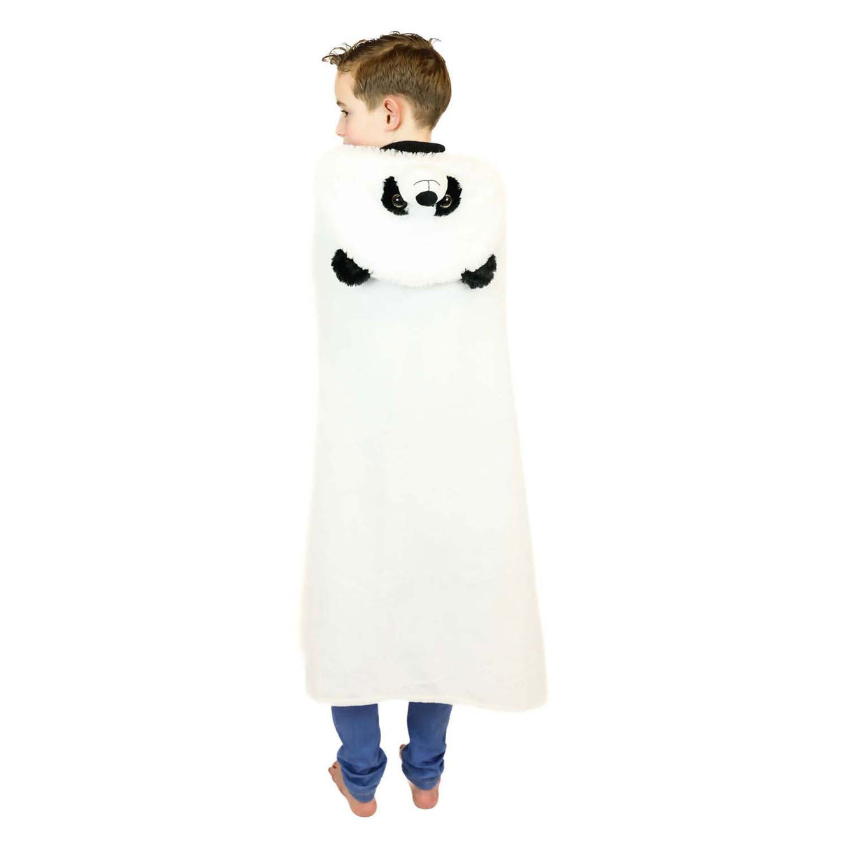 Noxxiez panda hooded cuddle blanket, 130x100cm