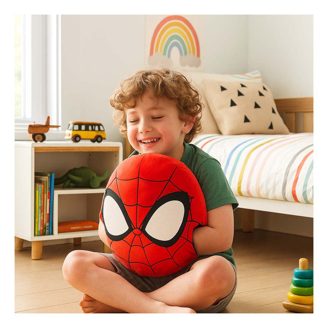 Noxxiez handwarmer cuddle cushion spiderman