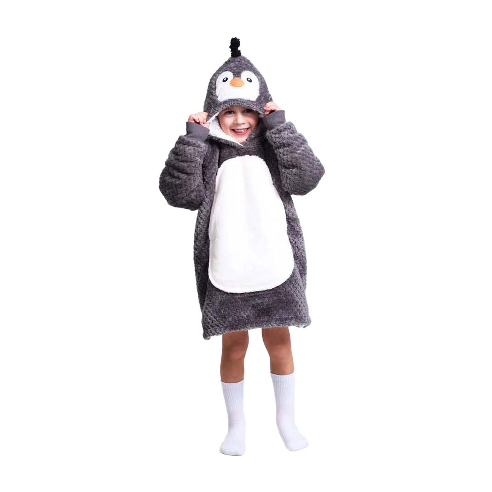 Noxxiez cuddly hoodie small sweater penguin, 3-6 years