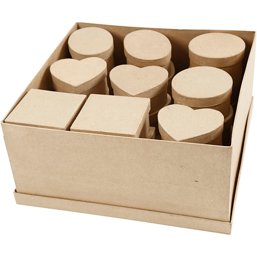 Creativ company paper mache storage boxes, 28 pcs.