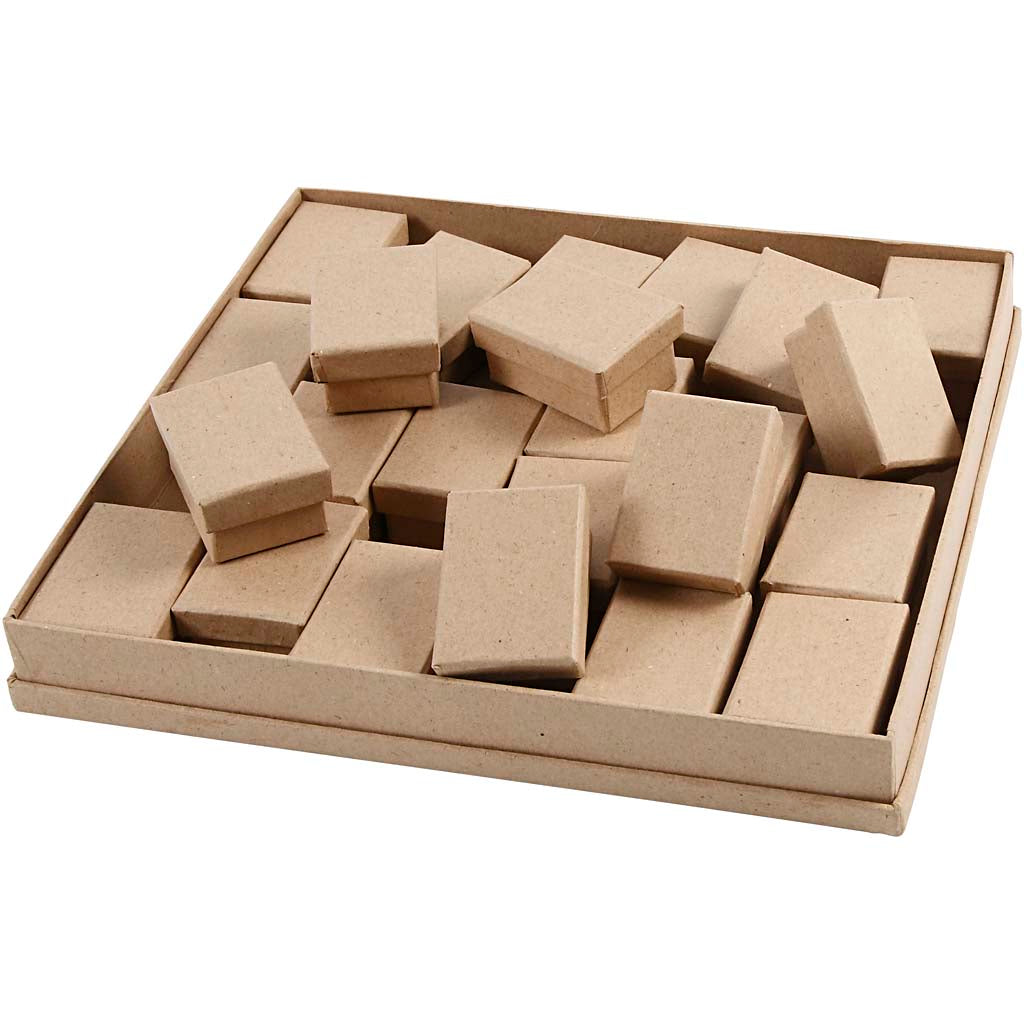 Creative company boxes, height 3.5 cm, dimensions 5 x 7 cm, 24 pieces per box