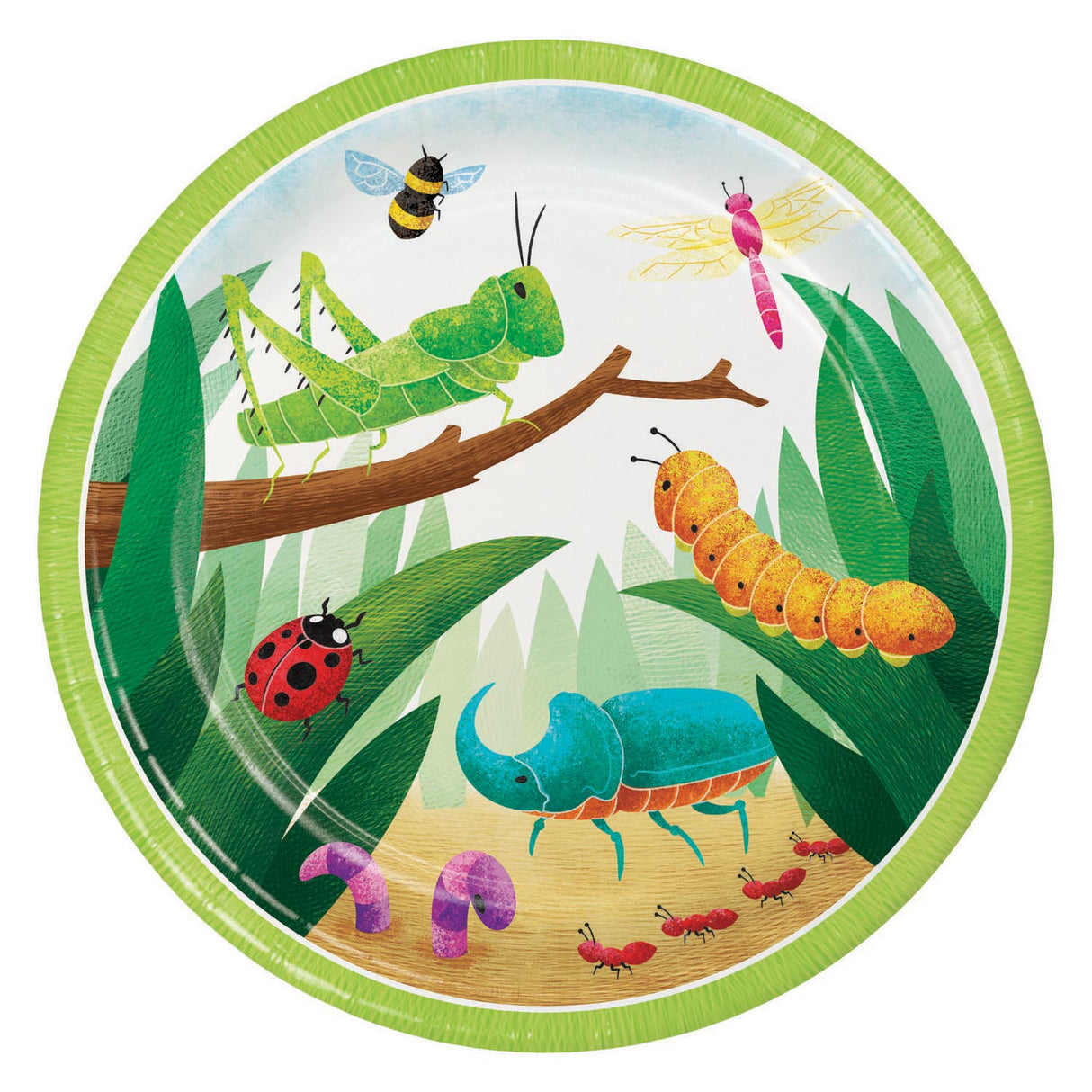 Haza Whitebeard Insect Plates, 8 pcs.