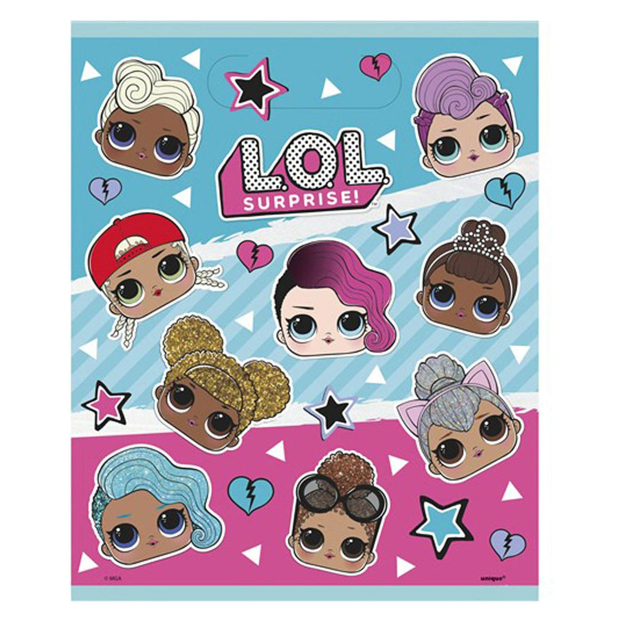 Haza whitebeard fun party bags, 8 pcs.