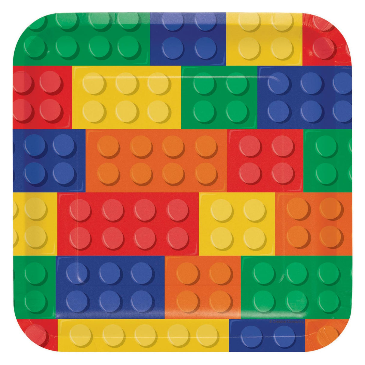 Haza Witbaard Building Blocks Plates, 8 pcs.