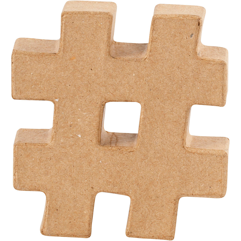 Creative company sign, #, h: 10 cm, thickness 1.7 cm, 1 piece