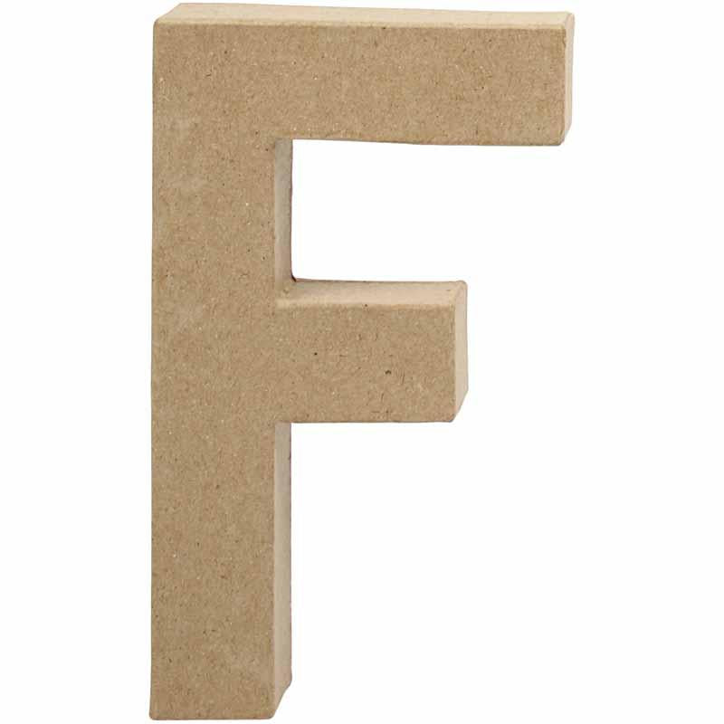 Letter Papes -Maché - F, 20,5 cm