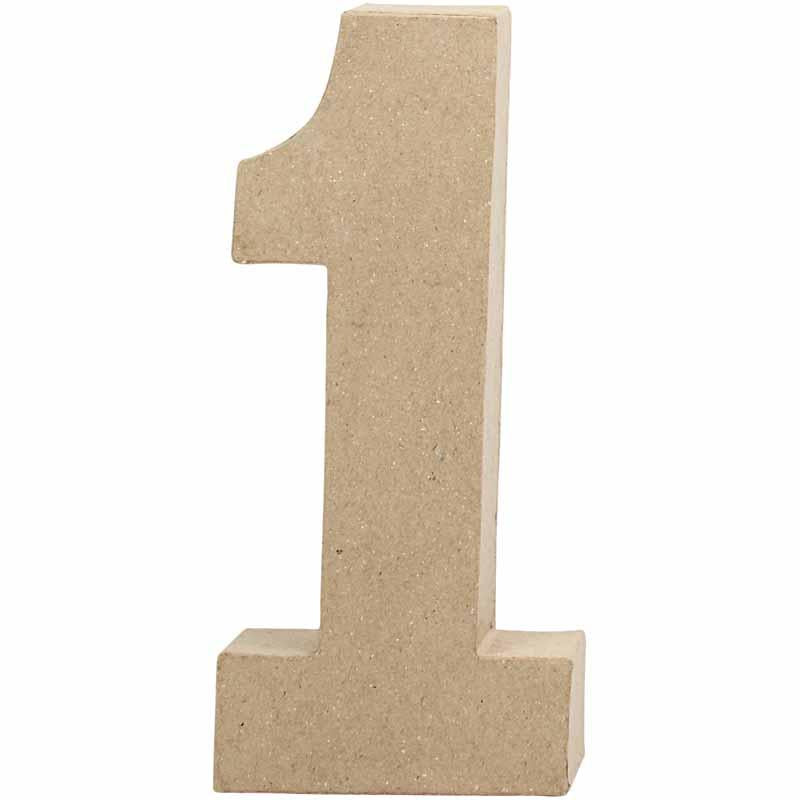 Creative company number, 1, h: 20.5 cm, w: 9.5 cm, thickness 2.5 cm, 1 piece
