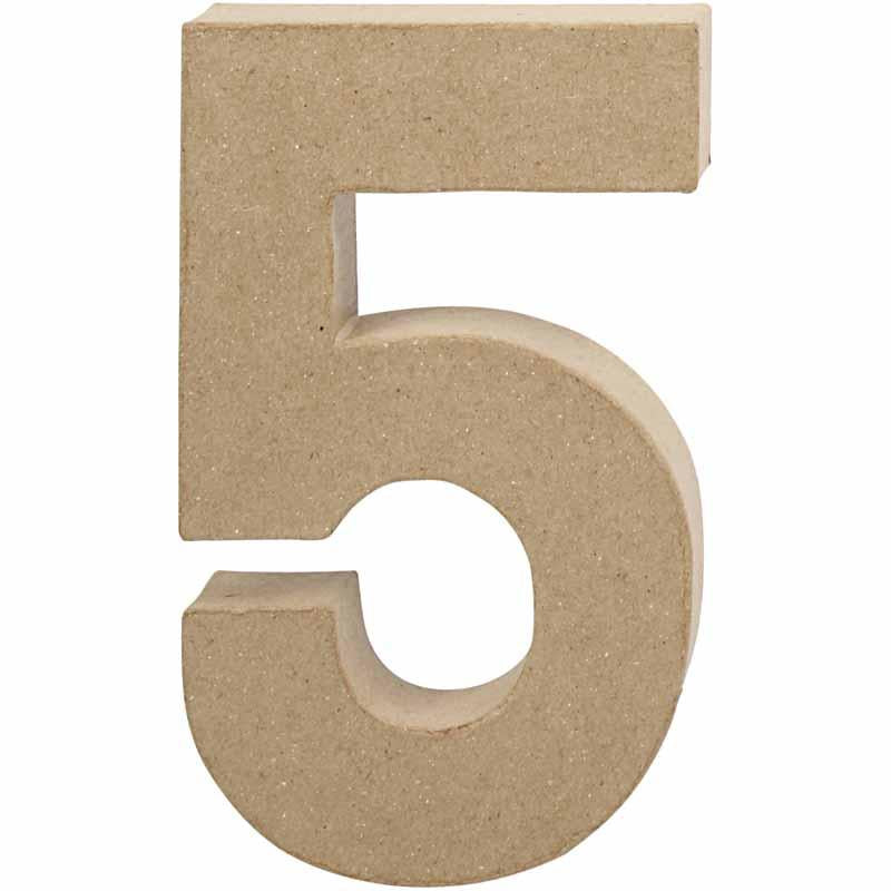 Creative company number, 5, h: 19.7 cm, w: 11.5 cm, thickness 2.6 cm, 1 piece