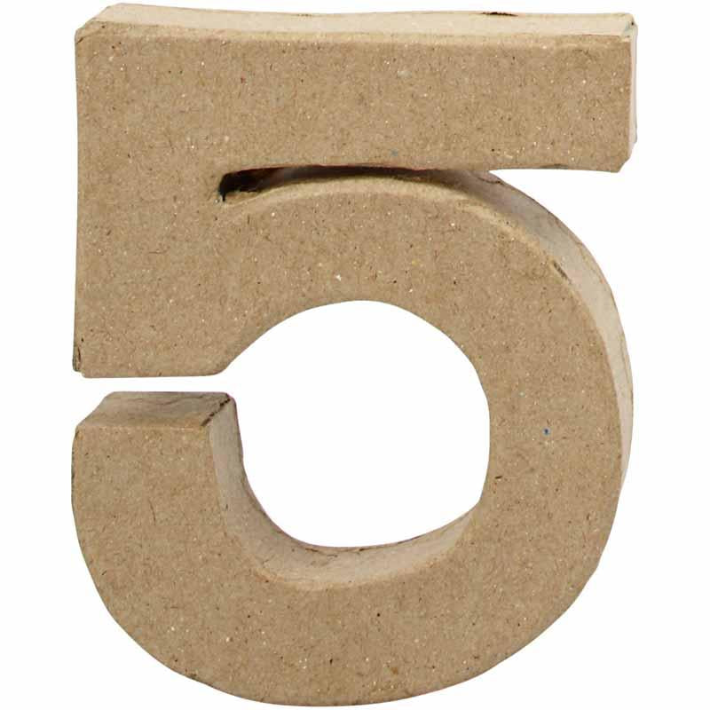 Creative company number, 5, h: 10 cm, w: 8.5 cm, thickness 1.7 cm, 1 piece