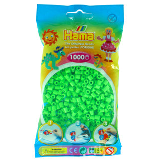 Hama ironing beads 1000 pieces green pastel