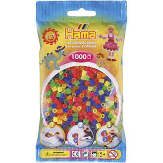 Hama ironing bead mix 1 - neon (051), 1000 pcs.