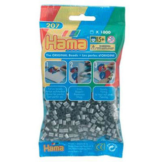 Hama ironing beads 1000 pieces silver