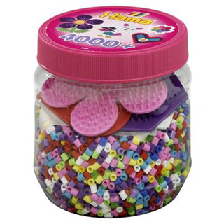 Hama Ironing Bead Set in Pot, 4000 pcs.