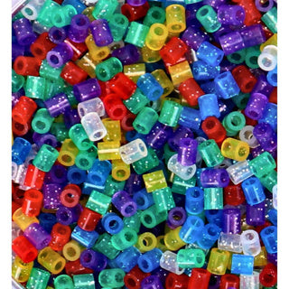 Hama iron-on beads with 9000 pieces of transparent glitter