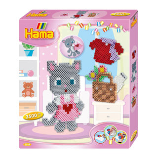 Hama ironing beads cat dress up gift box 2500 beads